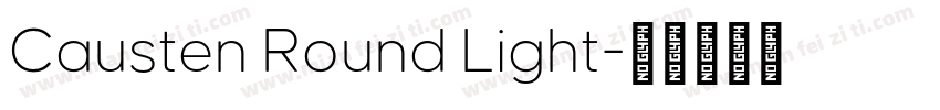 Causten Round Light字体转换
